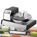 【中古】【未使用】電気盆地野菜カッター、5.5L多機能商用肉スライサー、1500 rpm充填野菜カッター、1?15分の時刻設定可能、視覚給施設、レストラン、パー...