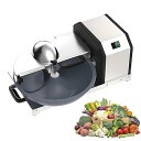 【中古】5Lコマーシャル野菜カッター、250W電気流域野菜カッター、多機能肉グラインダーブレンダー、材料盆地の回転速度30rpm、ニンジン、ペッパー、肉、
