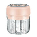 【中古】電動ガーリックチョッパー 250ml 取り外し可能 コードレス ミニフードプロセッサー ポータブル充電式野菜チョッパー ガーリックミンサー チリ