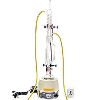 【中古】実験用ソックスレー抽出器 500ml ガラス製蛇行脂肪抽出器 10 個、電気加熱ジャケット付き 【中古】実験用ソックスレー抽出器 500ml ガラス製蛇行脂肪抽出器 10 個、電気加熱ジャケット付き