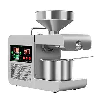 【中古】Saras 600W220V大型デジタルディスプレイ家庭用キッチンインテリジェントステンレス鋼電気オイルプレス機ファミリーオイルエクストラクター