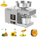 【中古】自動ホット/コールド オイル プレス機エクストラクター オリーブ豆ピーナッツ ゴマ ヒマワリの種 クルミ 家庭用 & 商業用 LCD ディスプレイ付き