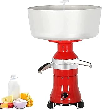 【中古】80L / H生乳クリームセパレーター、アルミ合金電動ミルクシェイクセパレーターマシン、12Lボウルミルクデグレグマシン付き、ヤギの牛乳用