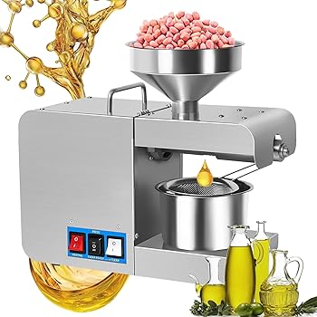 【中古】N/A 電動オイルプレス機 820W 自動オイルプレス抽出機 家庭用 商業用種子油抽出機 ステンレス..