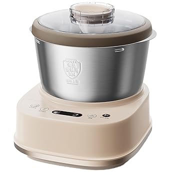 【中古】発酵機能付き電気生地メーカー、5L 304ステンレス鋼自動混練機、タイミング&タッチパネル、2つの生地混練モード、サーモスタット発酵、25-38℃生