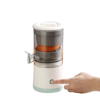 【中古】【未使用】フルーツ絞り器 レモン絞り器 ジュース抽出器 コードレス電動プレス 取り外し可能なクリーニング すぐに飲める フルーツジューサー 電動ジュース