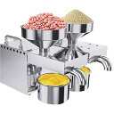 【中古】コールドプレス、ミニオイルプレス、家庭用オリーブオイルプレス、家庭用オイルプレス、新しいフライ油インテリジェントオイルプレス,A