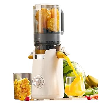 【中古】【2025新アップグレード 】スロージューサー 搾りカス分離 自動低速ジューサー juicerブレンダー|コンパクト12cmワイド投入口1.1L大容量クビンス