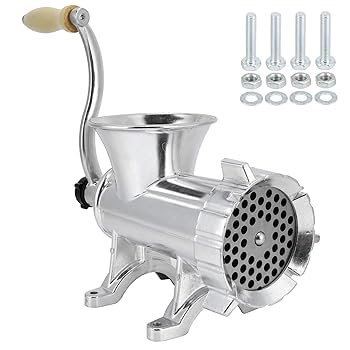 【中古】Bindo 手動挽き肉|アルミニウム合金ミートミンサー|手回し野菜挽き肉多機能大型挽き肉ソーセージ詰め物ホームキッチン肉、ソーセージ、コショウ 【中古】Bindo 手動挽き肉|アルミニウム合金ミートミンサー|手回し野菜挽き肉多機能大型挽き肉ソーセージ詰め物ホームキッチン肉、ソーセージ、コショウ