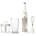 【中古】mottole ハンディブレンダー コードレス 充電式 氷も砕ける 離乳食 ハンドブレンダー 泡立て器付き チョッパー付き スタンド付き 7点セット 電...