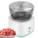 【中古】【未使用】電動野菜チョッパー | ミニコードレス滑り止めフードプロセッサー,ステンレス製キッチン用品、家庭用多機能肉挽き器、離乳食、肉、野菜 eches...