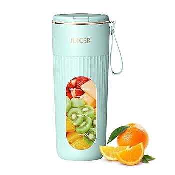 【中古】シェイクとスムージー用のポータブル ブレンダー、ポータブル スムージー ブレンダー,漏れ防止ジューサーカップ - 340ml ポータブル充電式ブレン