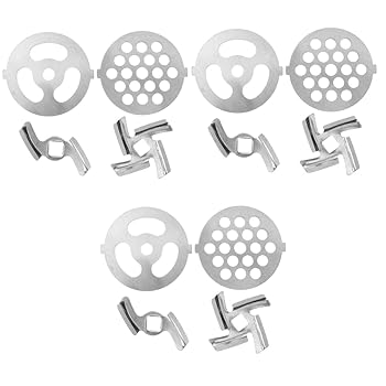【中古】【未使用】HOLIDYOYO 3 セット 肉 グラインダー 網 肉 グラインダー 家庭用 用途 肉 スライサー 機械 家庭用 刃 電動 肉 パーツ 肉 カッター プレート 電動
