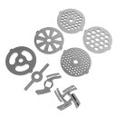 【中古】【未使用】LABRIMP ステンレススチール製ミートグラインダープレート お手入れ簡単 家庭用ミートミンサー用交換品 7mm円形 8.3mm角穴