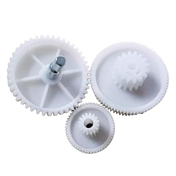 【中古】【未使用】3PCS/セットミートグラインダーミンサープラスチックギア家庭用ソーセージ詰め物チリプロセッサ交換用ギアボックスDIYスペアパーツ