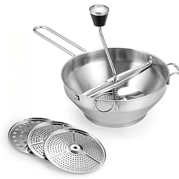 【中古】【未使用】NIGOE 手動野菜ブレンダー、ステンレス製ジャムマッシャー、ポテトマッシャー、手動フードグラインダー、お手入れ簡単、美しい、フルーツ、野菜