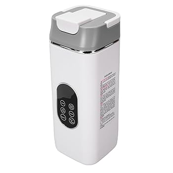 【中古】パーソナルブレンダー、420mlカップ容量、USB充電式ポータブルブレンダー、シェイクやスムージー用、12枚刃、USB充電式デジタルディスプレイ、ス
