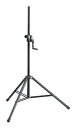 【中古】【未使用】K&M ハンドル&プッシュボタン式スピーカースタンド 21300B 高さ :1385/2180mm 黒
