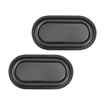 【中古】【未使用】uxcell スピーカーパッシブラジエーター振動板 サブウーファーの振動膜 78x41mm ブラック 2個入り