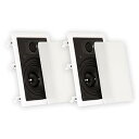 【中古】Theater Solutions TS65W 壁埋め込みスピーカー 6.5インチ サラウンドサウンド ホームシアター ペア ホワイト