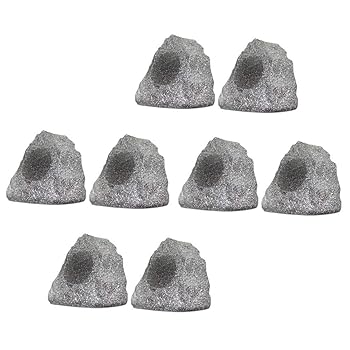 【中古】【未使用】8R4G アウトドア グラナイト ロック 8 スピーカーセット デッキ プール スパ テラス ガーデン用(2)