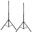 【中古】【未使用】rok-it ri-spkrstdset調節可能なスピーカースタンドのセット2 with Carryバッグ