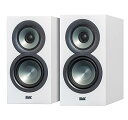 【中古】Elac Uni-FI UB5 スリム本棚スピーカー (光沢仕上げサテンホワイトキャビネット、ペア)