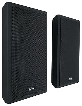 【中古】Rockville 2 RockSlim ブラック ホームシアター 5.25インチ 240W 簡単壁取り付けスリムスピーカー