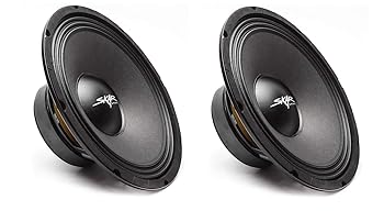 【中古】【未使用】(2) Skar Audio FSX10-4 400ワット 10インチ 4オーム ミッドレンジラウドスピーカー - スピーカー2台 FSX10-4
