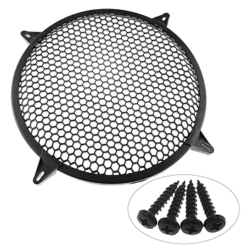 【中古】DGZZI 12インチ サブウーファー プラスチックメッシュカバー カーオーディオ ワッフルスピーカ..