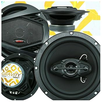 【中古】【未使用】4X Gravity SGR654 6.5インチ 400ワット 最大電力処理 4ウェイ カーオーディオ フル..