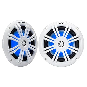 【中古】Kicker 49KM604WL KM 6.5インチ 4Ω ブルー LED マリン同軸スピーカー - ペア 【中古】Kicker 49KM604WL KM 6.5インチ 4Ω ブルー LED マリン同軸スピーカー - ペア
