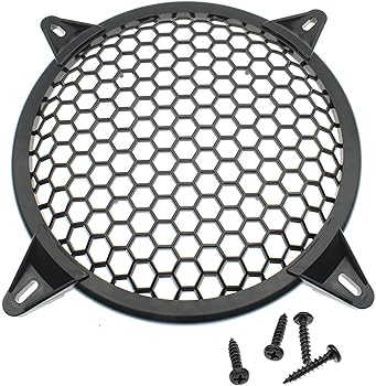 【中古】【未使用】OZXNO 2パック 10インチ スピーカー グリル サブウーファー グリル ワッフル グリル..