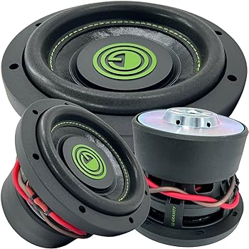 【中古】【未使用】Gravity 1x 6.5インチ 600ワット カーオーディオサブウーファー 4オームDVC 6.5イン..