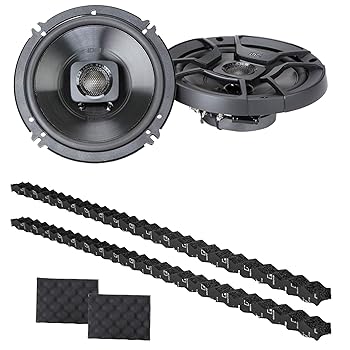 【中古】Soundskins サウンドシステム バンドル Polk DB652 6.5インチ 300W 最大スピーカー 2ウェイ カーマリンまたはATVスピーカーペア 波状フォームサ