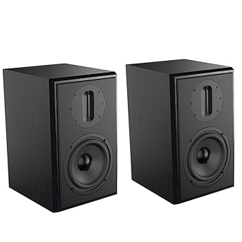 【中古】SAMTRONIC パッシブブックシェルフスピーカー 5.25インチ高出力ウーファーと4インチのリボンツ..