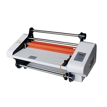 【中古】電気サーマルラミネーターマシン、LCDディスプレイ付きコールドロールフィルムラミネーター、温度調節可能、高速ウォームアップ、フィルム厚0.1mm?5mm、オフィス、学校用【メーカー名】【メーカー型番】【ブランド名】ShiLongLL...