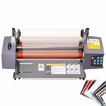 【中古】ホットコールドロールラミネーター、片面および両面ラミネーター、幅345MM、0?170度の温度調整..