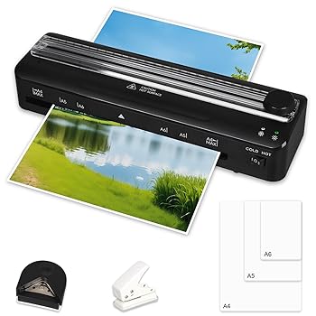 【中古】5-in-1 ラミネーター A4対応, 320mm/分, 80-125ミクロン, ペーパーカッター・コーナーカッター・パンチ付き, 15枚ラミネートフィルム付属 【中古】5-in-1 ラミネーター A4対応, 320mm/分, 80-125ミクロン, ペーパーカッター・コーナーカッター・パンチ付き, 15枚ラミネートフィルム付属