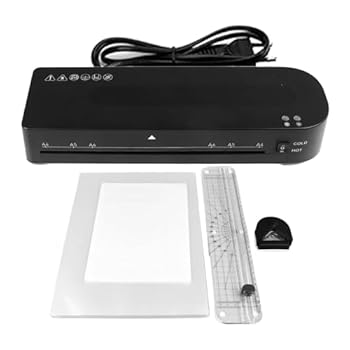 【中古】Gearwellフォトラミネーター、家庭用A4 A5 A6用紙ファイルラミネート機、書類ラミネーター、紙シート用熱ラミネート機