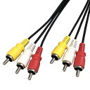 【中古】F-Factory 【ビデオコード】3ピン−3ピン RCAピンケーブル AVケーブル 1.5m / 3pin-1.5m