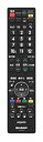 【中古】シャープ 液晶テレビアクオス純正リモコン インターネット対応テレビ用 AN-58RC1(2)