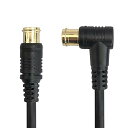 【中古】4K8K放送対応 アンテナケーブル 1.5m ブラック/黒 S4CFBAL 4C同軸ケーブル L型プラグ(差込式) - ストレートプラグ(差込式) FNT-4CZ-BK15(2)