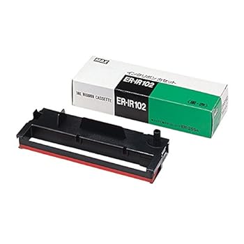 【中古】マックス インクリボン タイムレコーダー用 黒・赤 ER-IR102