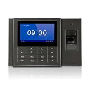 【中古】タイムレコーダー 指紋タイム出席機ネットワークタイム出席WIFIワイヤレススマートカード 勤怠 出退勤管理 パスワード 集計機能 (色 : Black, Si