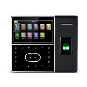 【中古】タイムレコーダー カラースクリーンフェイスフィンガープリント出席機従業員通勤出席機 勤怠 出退勤管理 オフィス 工場 ホテル 学校 (色 : Black