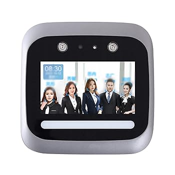 【中古】タイムカード本体 動的顔認識出席機 Wifi スマート パンチ カード機 顔サインイン アクセス制御機 タイムカード用 (色 : Silver, Size : One siz
