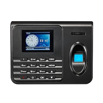 【中古】【未使用】タイムレコーダー 理性的な指紋の時間および出席機械多機能の時間および出席機械 勤怠管理 経費削減 不正打刻防止 (色 : Black, Size : One size