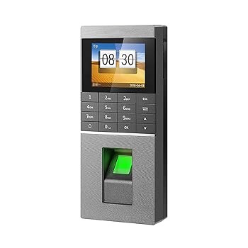 【中古】従業員出席機 指紋アクセス制御と出席全体の指紋出席機 チェックイン機 (色 : Silver, Size : 8x3.4x19.3cm)