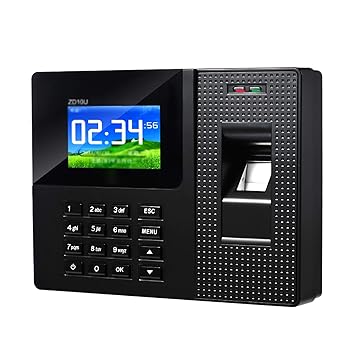 【中古】【未使用】指紋出席機 2.8インチカラースクリーン指紋出席機サインイン機従業員通勤出席機 (色 : Black, Size : 2.8 inch)